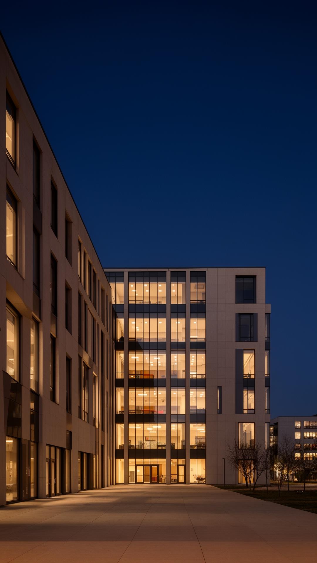 GAPA Mumbai campus at dusk